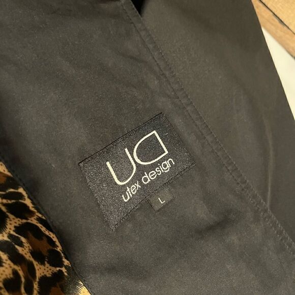 Ultex Design leopard lined 3/4 length raincoat - Picture 4 of 9